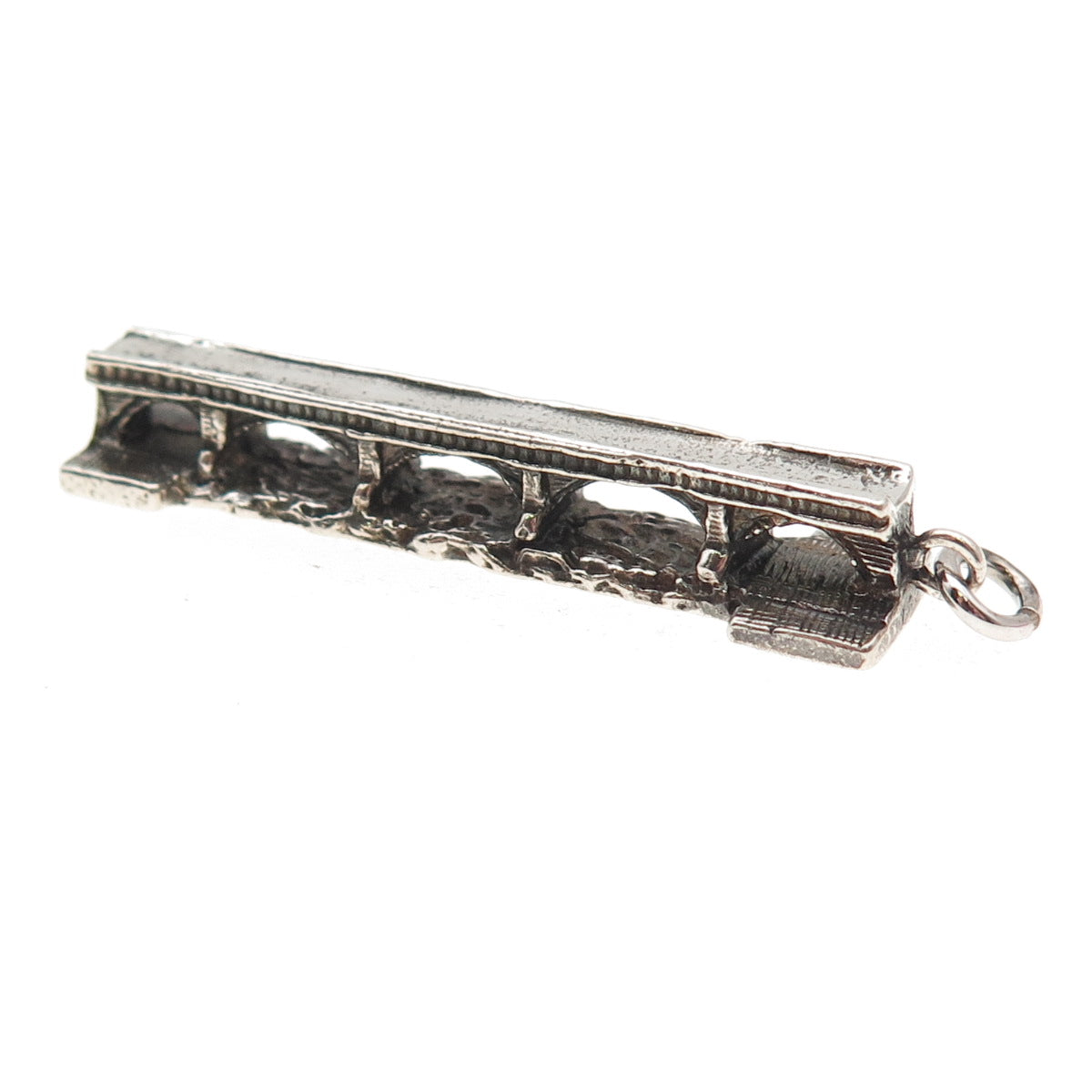 925 Sterling Silver Vintage London Bridge Lake Havasu City 3D Charm Pendant