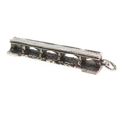 925 Sterling Silver Vintage London Bridge Lake Havasu City 3D Charm Pendant