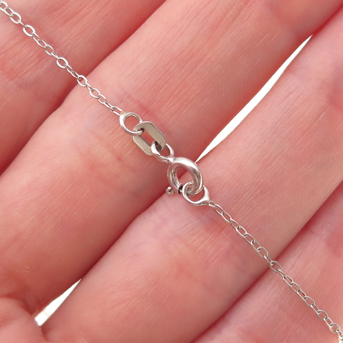 Chuck Clemency 925 Sterling Silver Real Diamond & Tanzanite Heart Necklace 20"