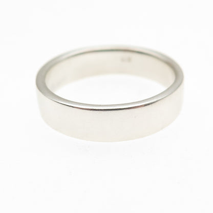 925 Sterling Silver Vintage Wedding Band Ring Size 7