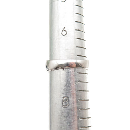 925 Sterling Silver Ornate Heart & Butterfly Band Ring Size 7