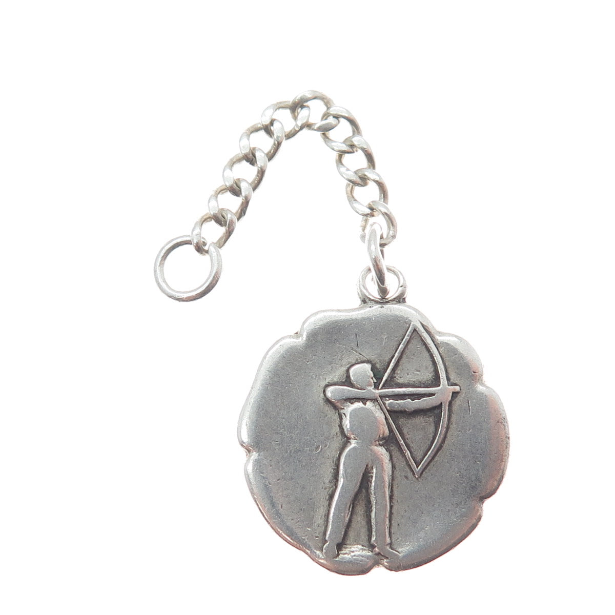 J.M. FISHER 925 Sterling Silver Vintage Archery Sport Key Chin Fob