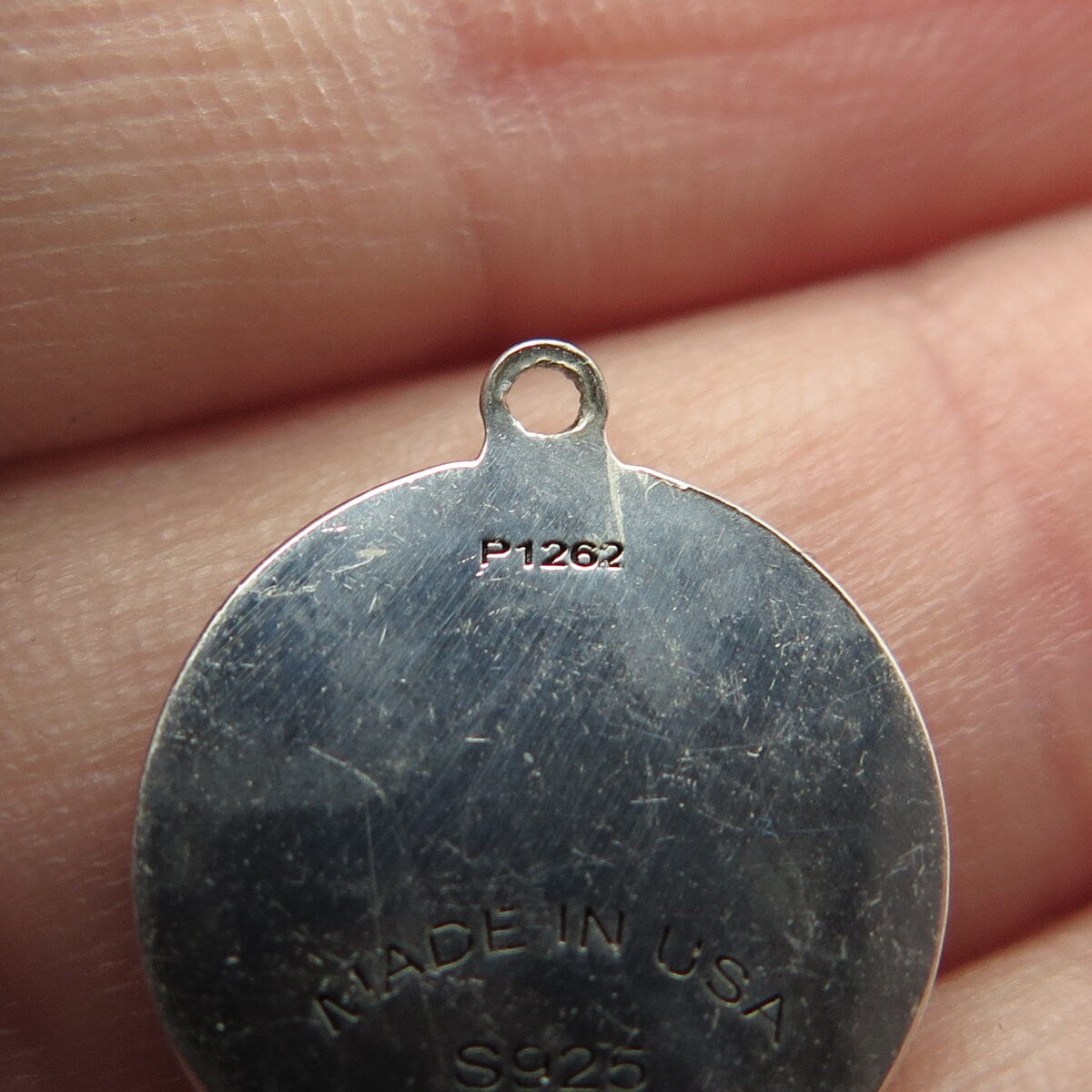 925 Sterling Silver USA Two In Town Tang Fish Charm Pendant