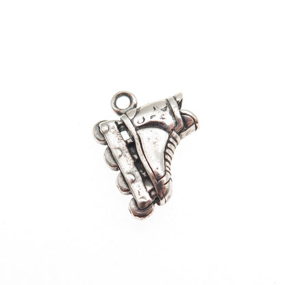 Sunwest 925 Sterling Silver Vintage Rollerblade Skate Mini Charm Pendant