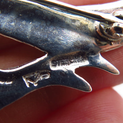 925 Sterling Silver Vintage Fairy Naked Girl Pin Brooch