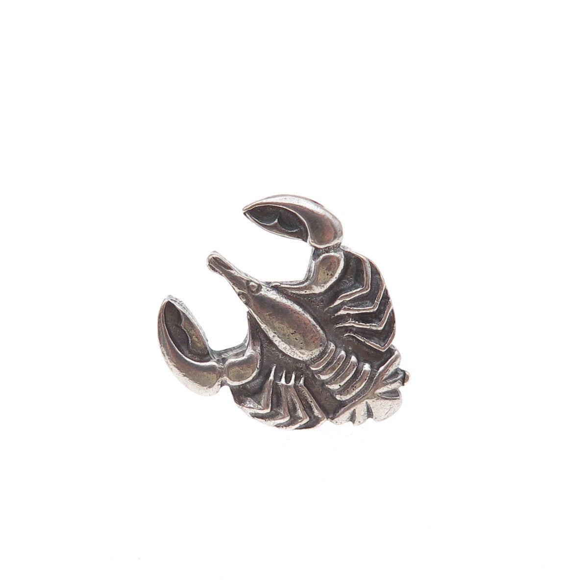 Anson Sterling Silver Antique Art Deco Scorpio Zodiac Sign Tie Tack / Lapel Pin