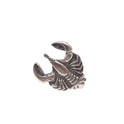 Anson Sterling Silver Antique Art Deco Scorpio Zodiac Sign Tie Tack / Lapel Pin