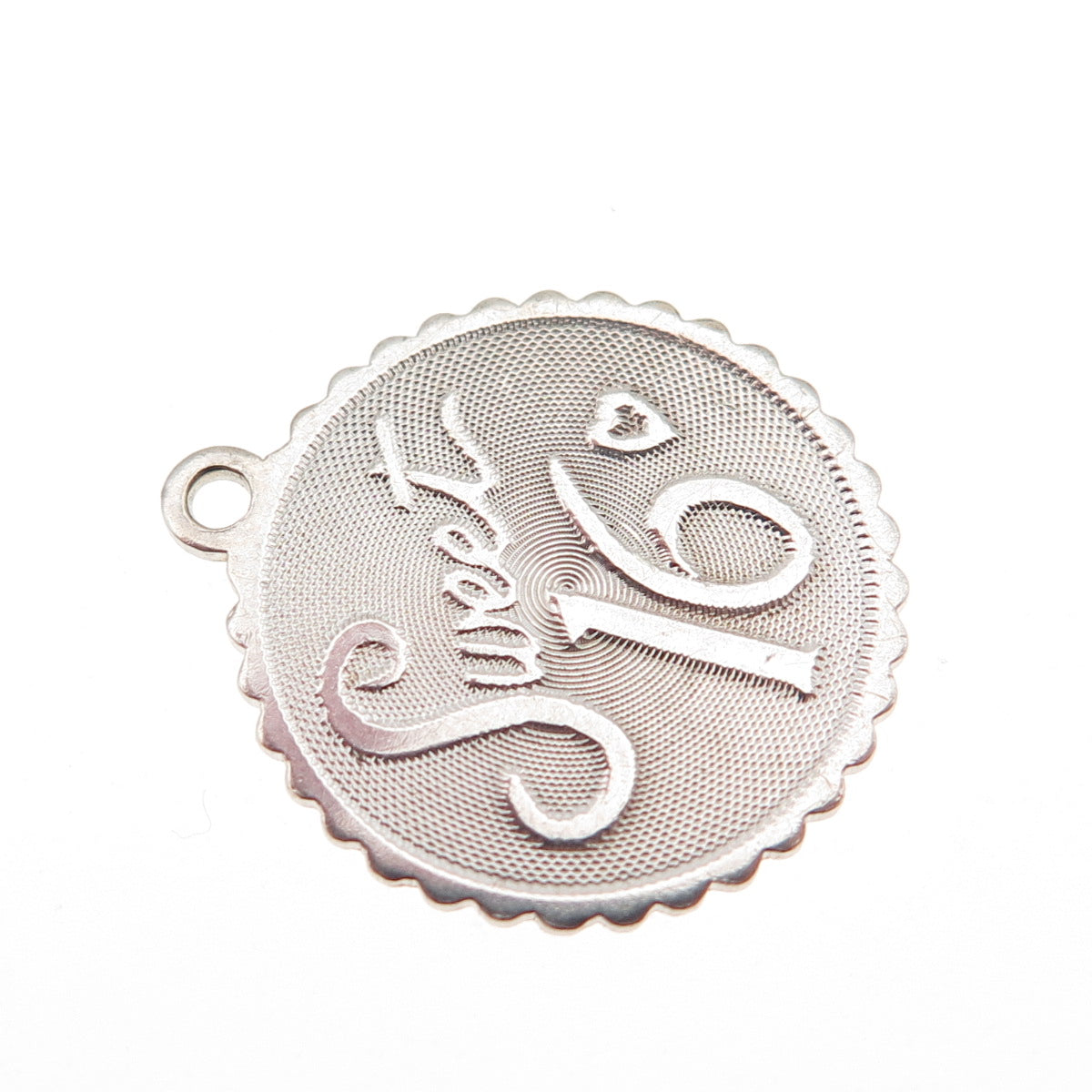 925 Sterling Silver Vintage Sweet 16 Mini Charm Pendant