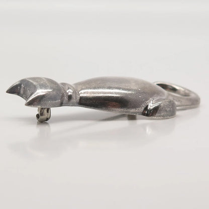 925 Sterling Silver Vintage Zina Cat / Kitty Pin Brooch
