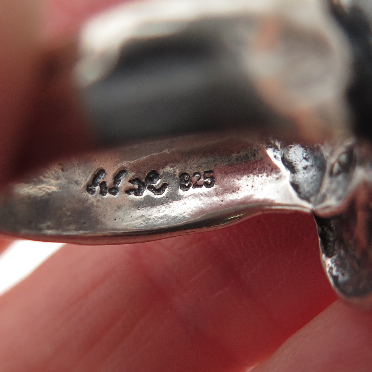 Didae 925 Sterling Silver Vintage Israel Starfish Oxidized Ring Size 7