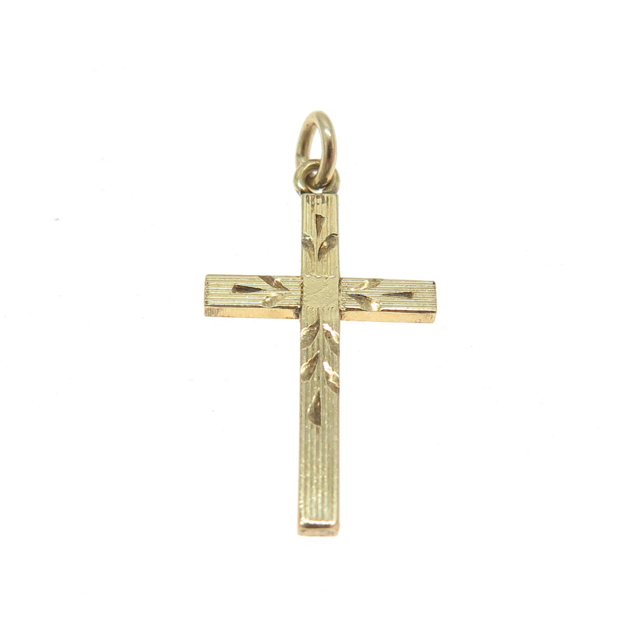 1/20 12K Gold Filled Antique Cross Engraved Pendant