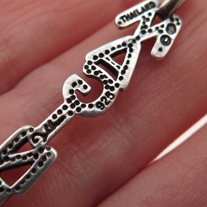 925 Sterling Silver Vintage John Lennon Imagine Charm Pendant