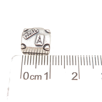 Pandora 925 Sterling Silver Paris Travel Suitcase Slide Bead Charm