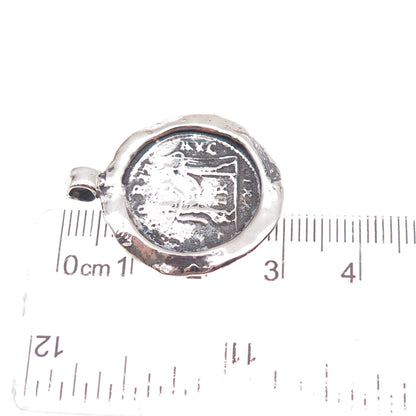 Didae 925 Sterling Silver Vintage Israel Roman Coin Charm Pendant