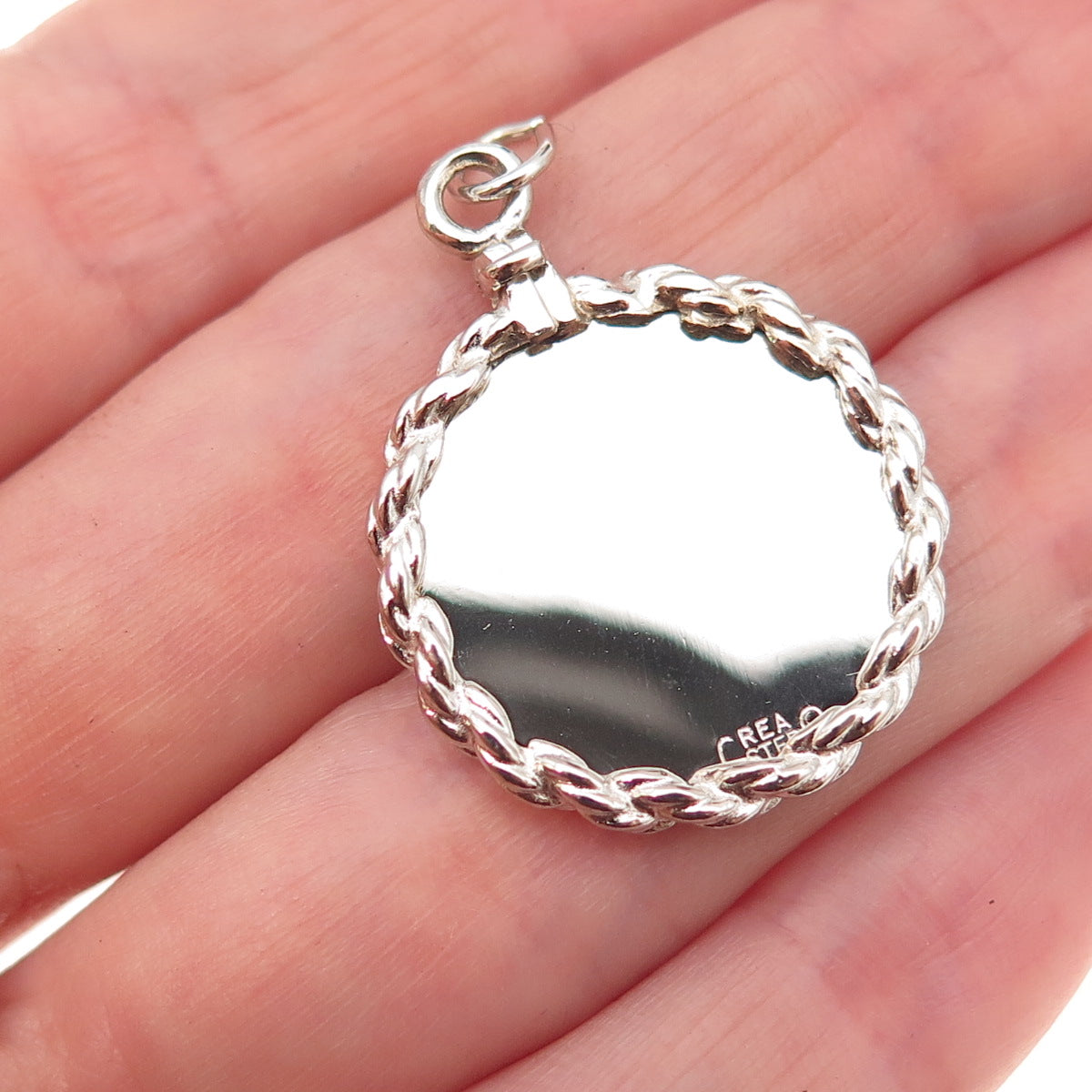 Crea 925 Sterling Silver Vintage Graduation Day Charm Pendant
