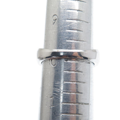 925 Sterling Silver Black Rhodium Round-Cut C Z Woven Ring Size 10