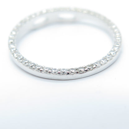 HAN 925 Sterling Silver Pave C Z Circle of Life Slide Pendant