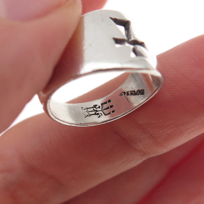 James Avery 925 Sterling Silver Vintage Cross Oxidized Ring Size 5