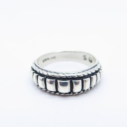 925 Sterling Silver Vintage Shube Cage Ring Size 5
