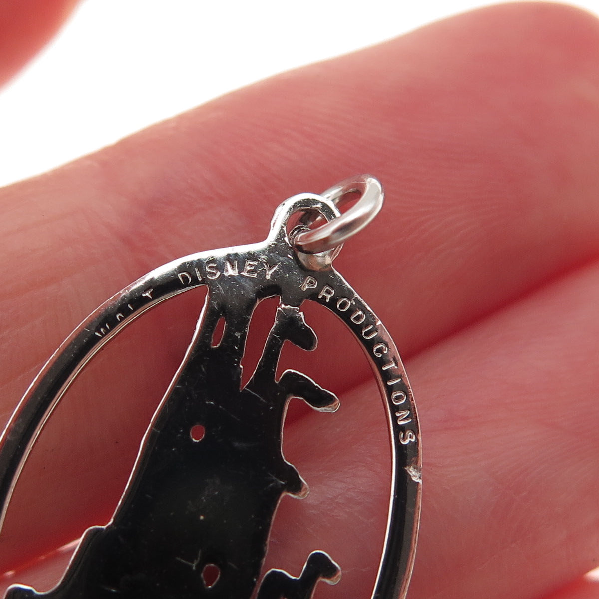 Disney 925 Sterling Silver Vintage Cinderella Castle Oxidized Charm Pendant