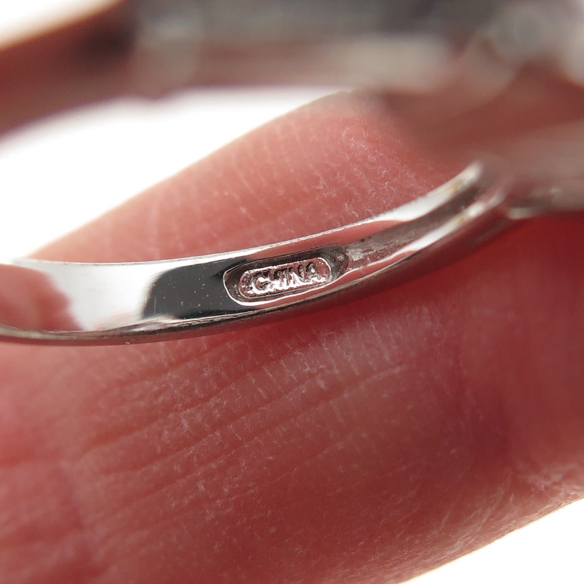 925 Sterling Silver Asscher & Tapered Baguette-Cut C Z Engagement Ring Size 5.25