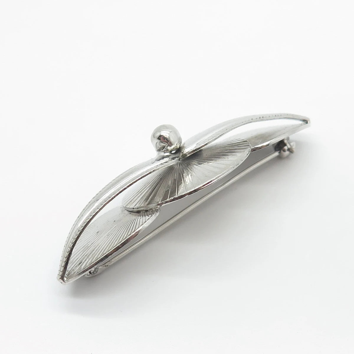 925 Sterling Silver Vintage Carl Art Modernist Pin Brooch