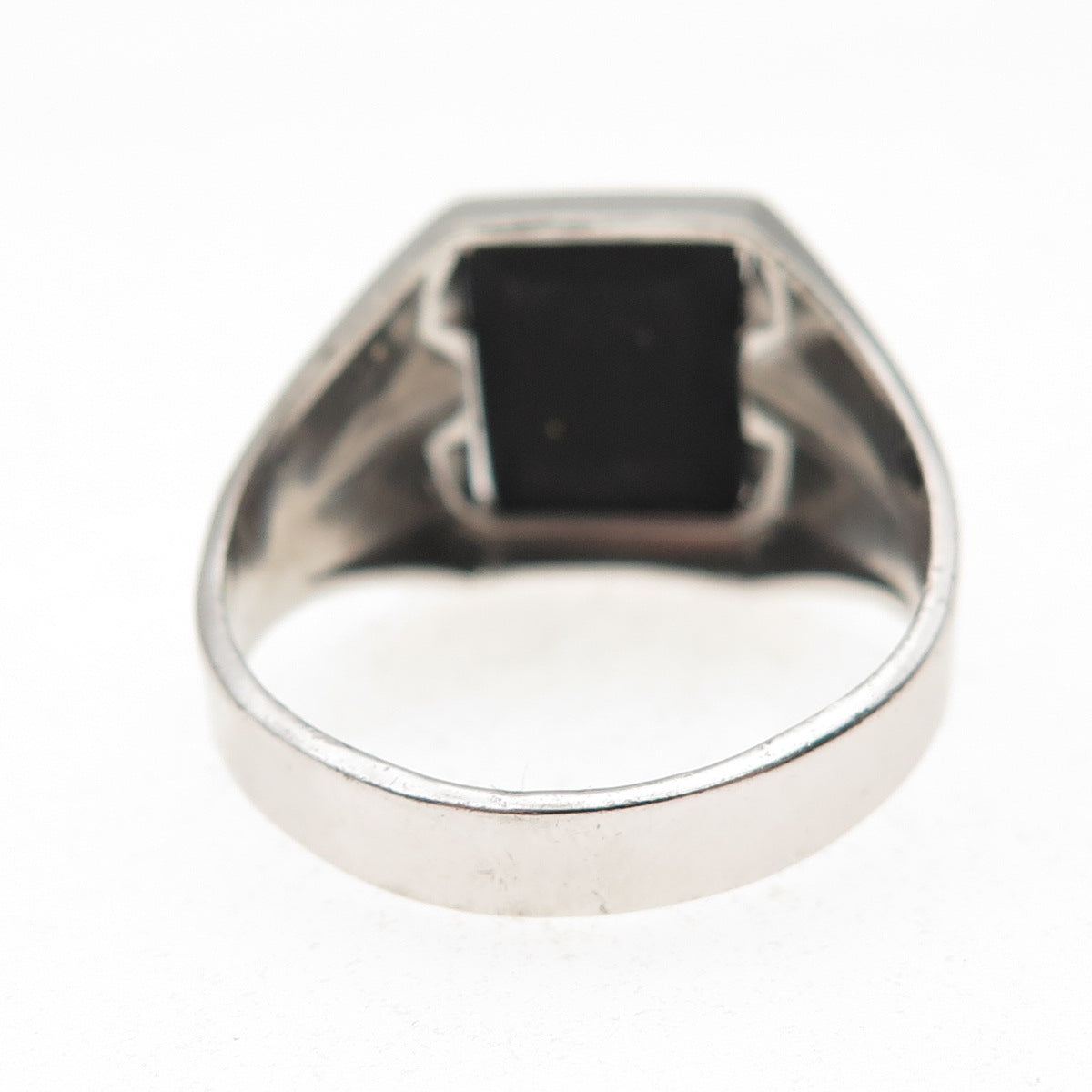 Gainsboro Sterling Antique Art Deco Real Hematite Roman Warrior Ring Size 11.75