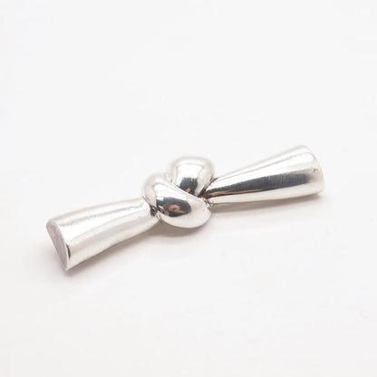 925 Sterling Silver Vintage Krypell Knot Pin Brooch
