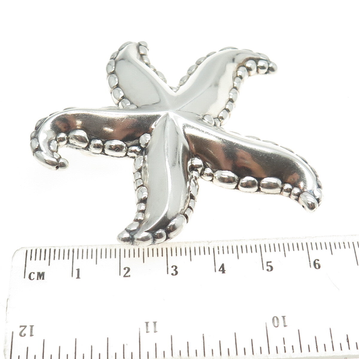 925 Sterling Silver Vintage Starfish Pin Brooch