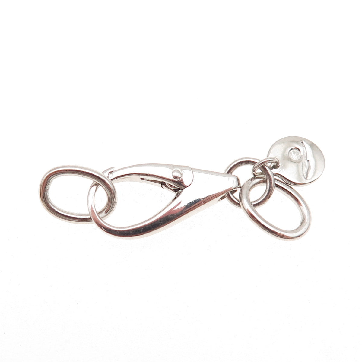 Nishi 925 Sterling Silver Bracelet / Necklace Carabiner Lock Clasp