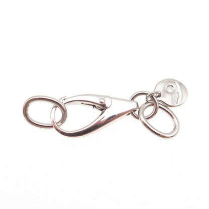Nishi 925 Sterling Silver Bracelet / Necklace Carabiner Lock Clasp