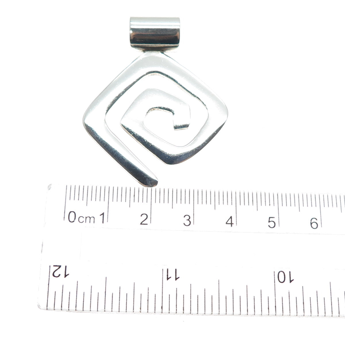 SILPADA 925 Sterling Silver Vintage Modernist Spiral Slide Pendant