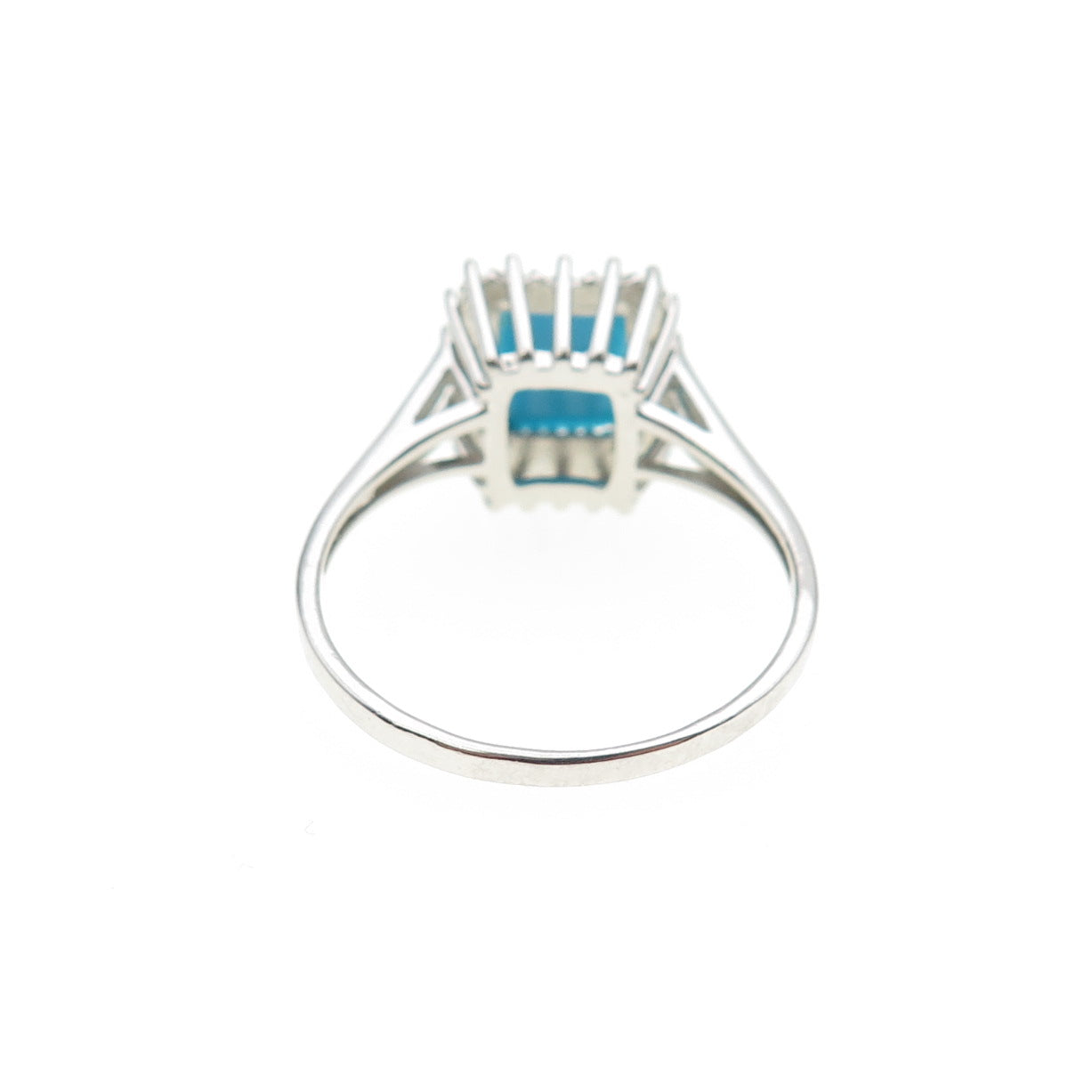 925 Sterling Silver Real Sleeping Beauty Turquoise Ring Size 9.25