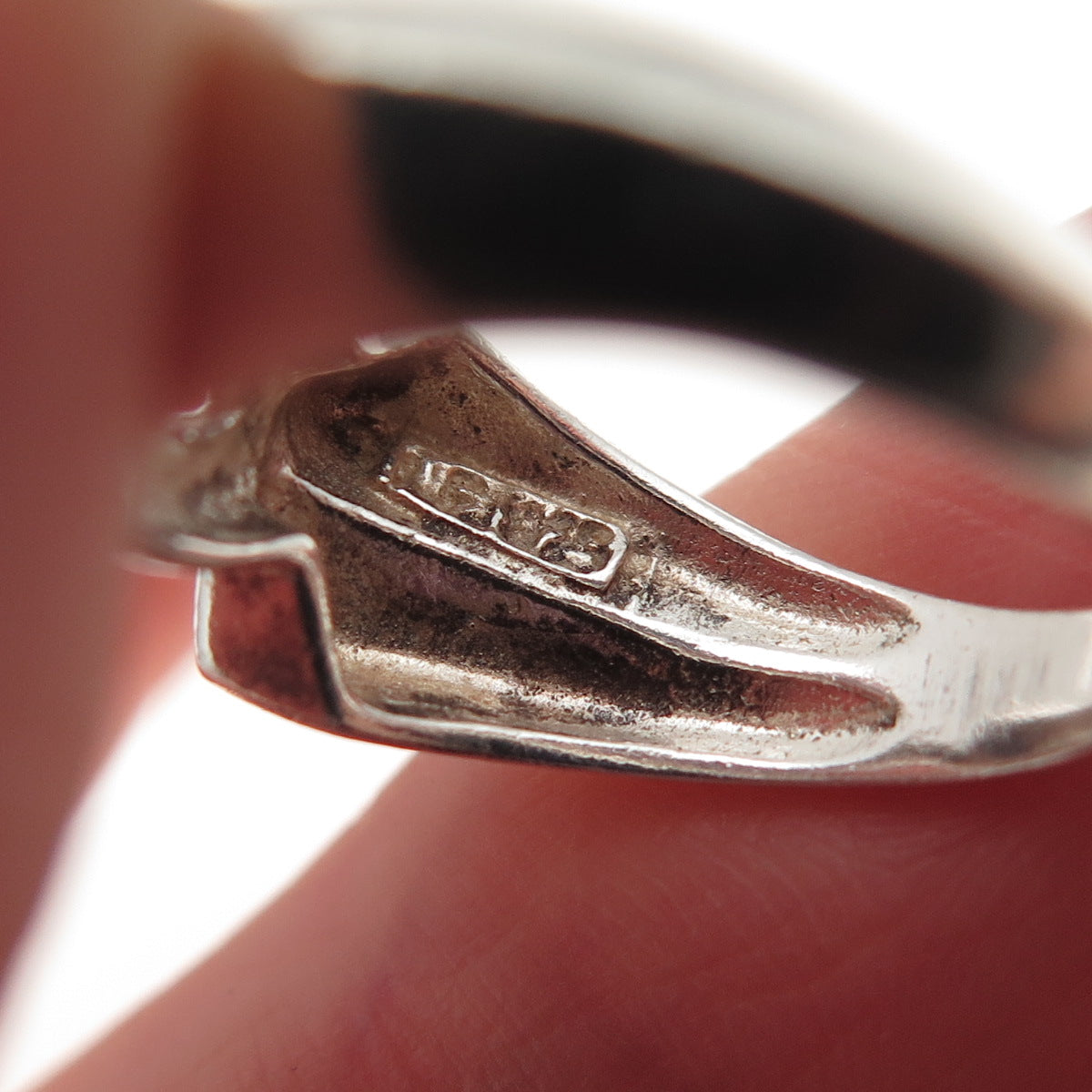 Chapal Zenray 925 Sterling Silver Vintage Ichthys Religious Ring Size 4.75