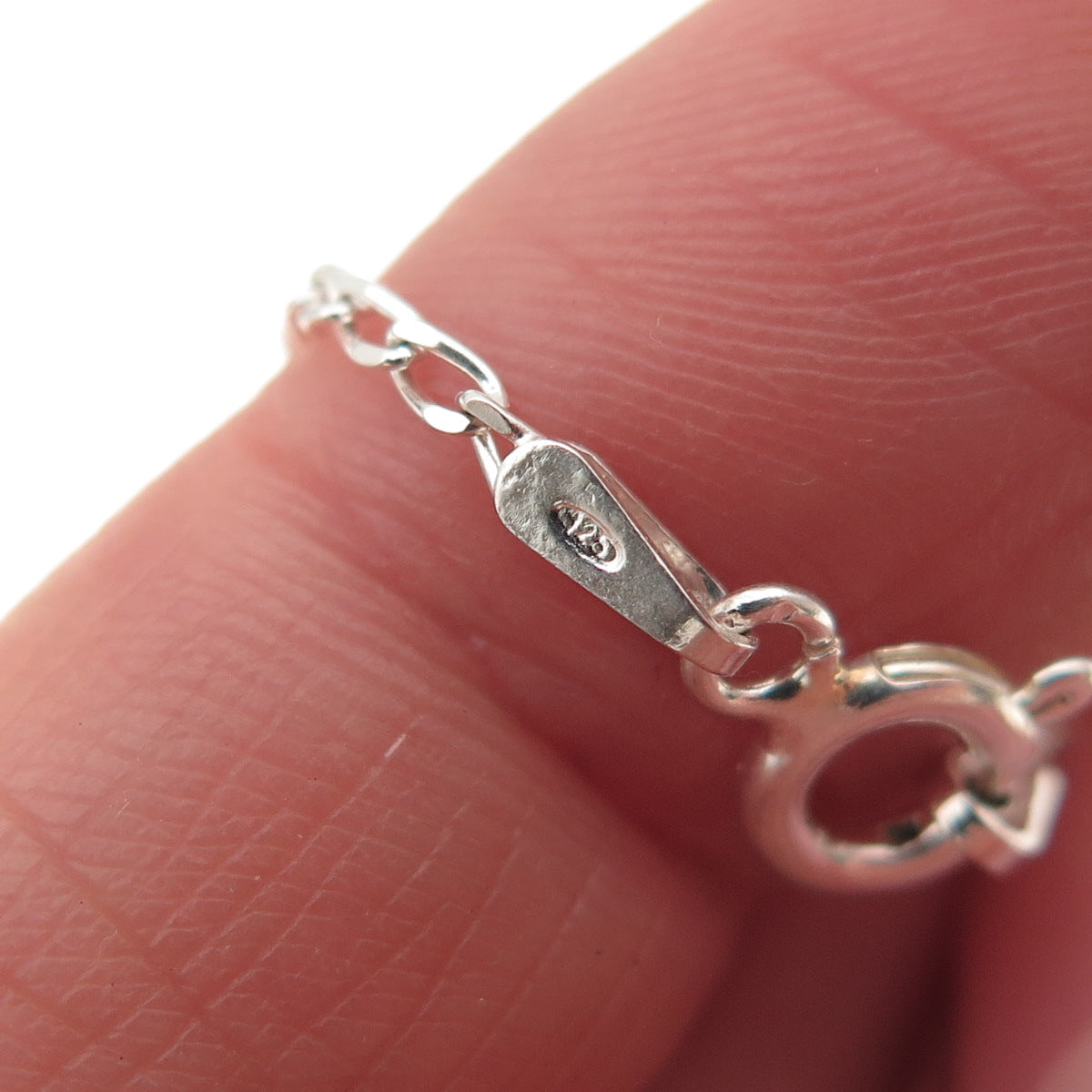 925 Sterling Silver Curb Chain Necklace 18"