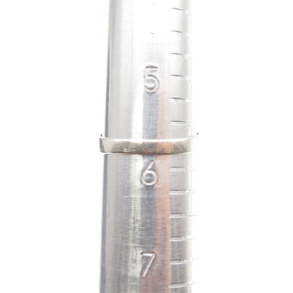 Old Pawn Sterling Silver Vintage Southwestern Turquoise Snake Eye Ring Size 5.75