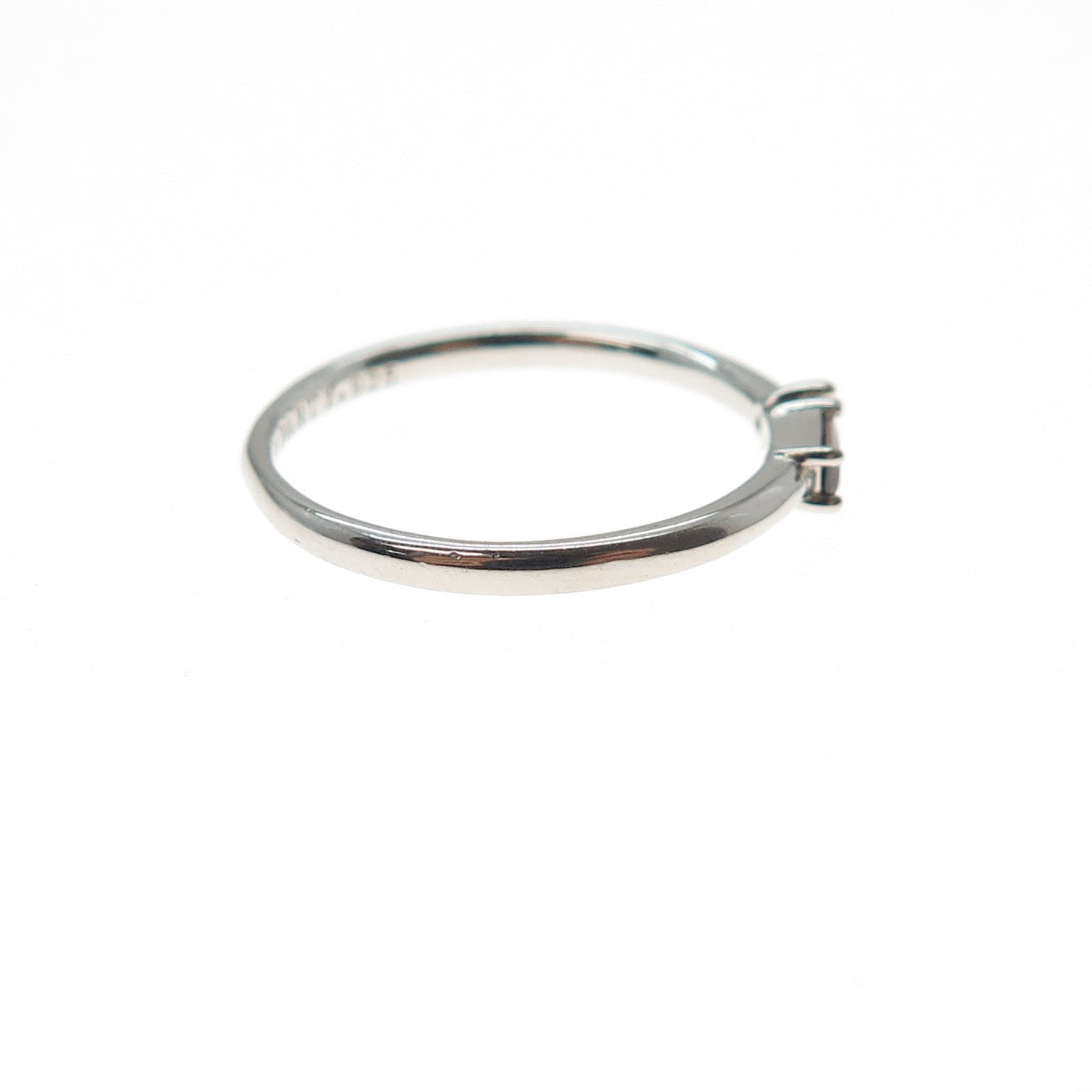 BOMB PARTY 925 Sterling Silver Smoky C Z Stackable Ring Size 7.25