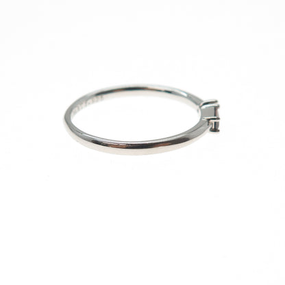 BOMB PARTY 925 Sterling Silver Smoky C Z Stackable Ring Size 7.25