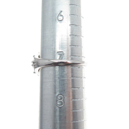 925 Sterling Silver Real Oval-Cut Mystic Quartz & C Z Cluster Ring Size 7.25