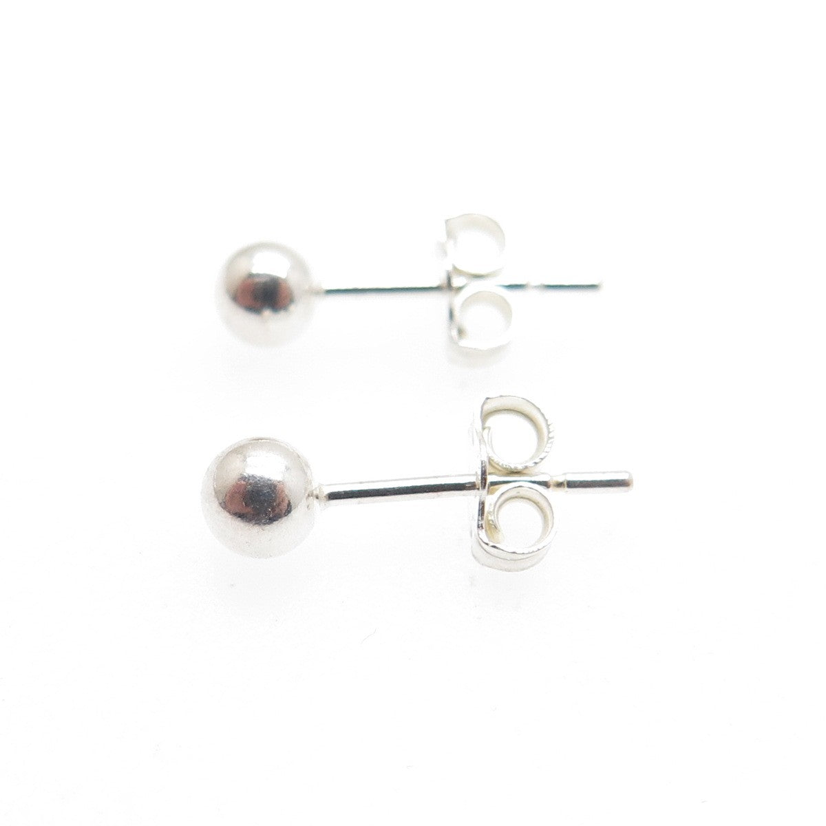 925 Sterling Silver Ball Bead Stud Earrings