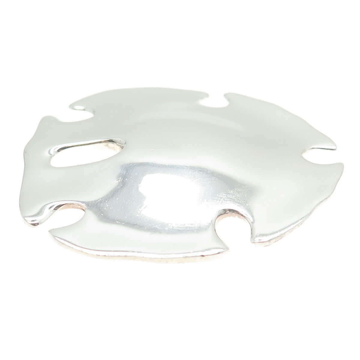 ROBERT LEE MORRIS 925 Sterling Silver Vintage Sand Dollar Modernist Pendant