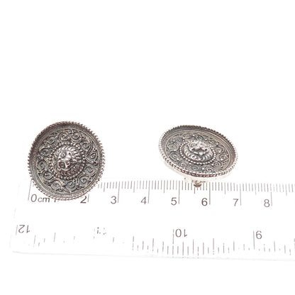 MMA Metropolitan Museum of Art 925 Sterling Vintage 1994 Lion Clip On Earrings