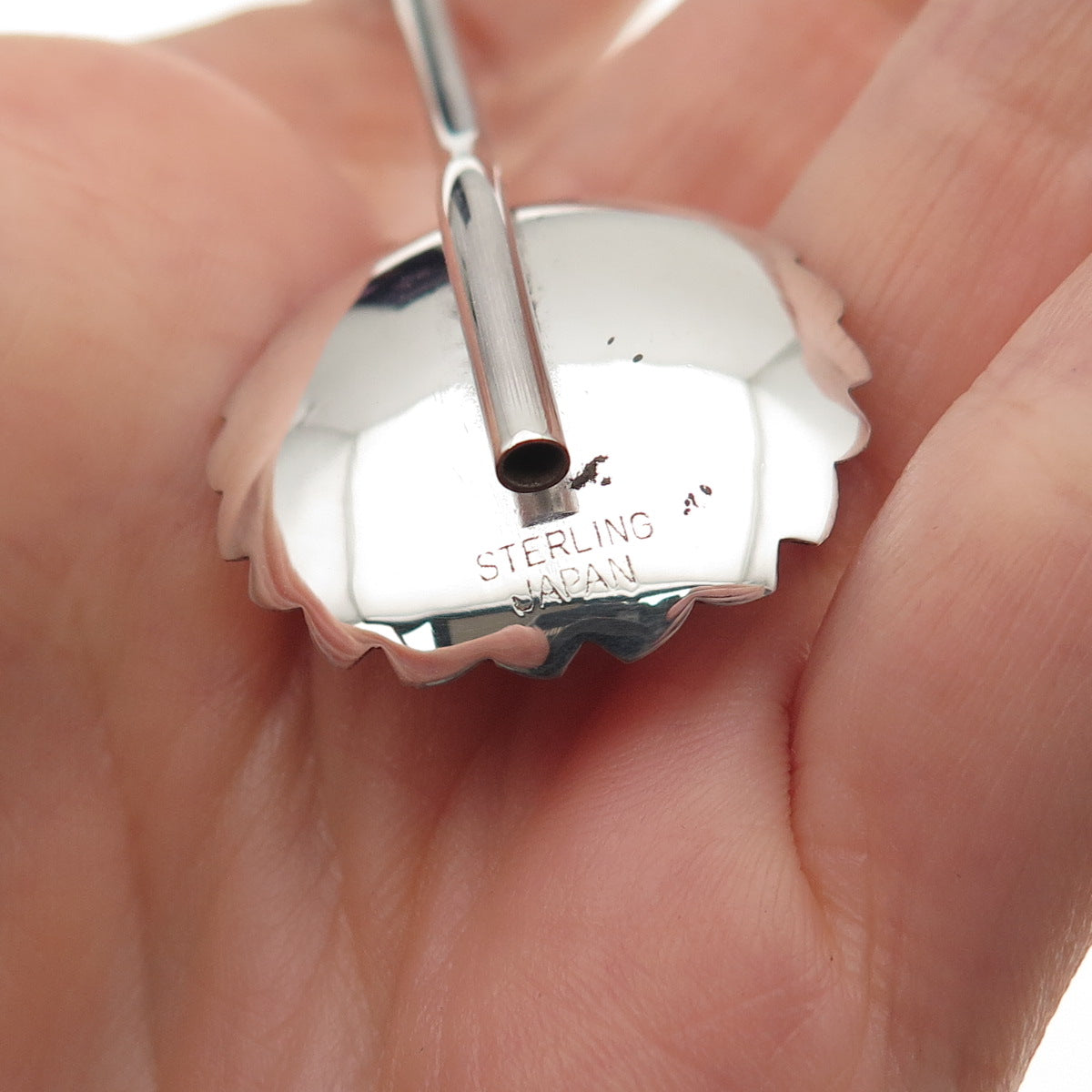 925 Sterling Silver Antique Japan Good Luck Charm Bamboo Iced Tea Straw Spoon
