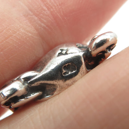 SUN WEST 925 Sterling Silver Vintage Scooter 3D Charm Pendant