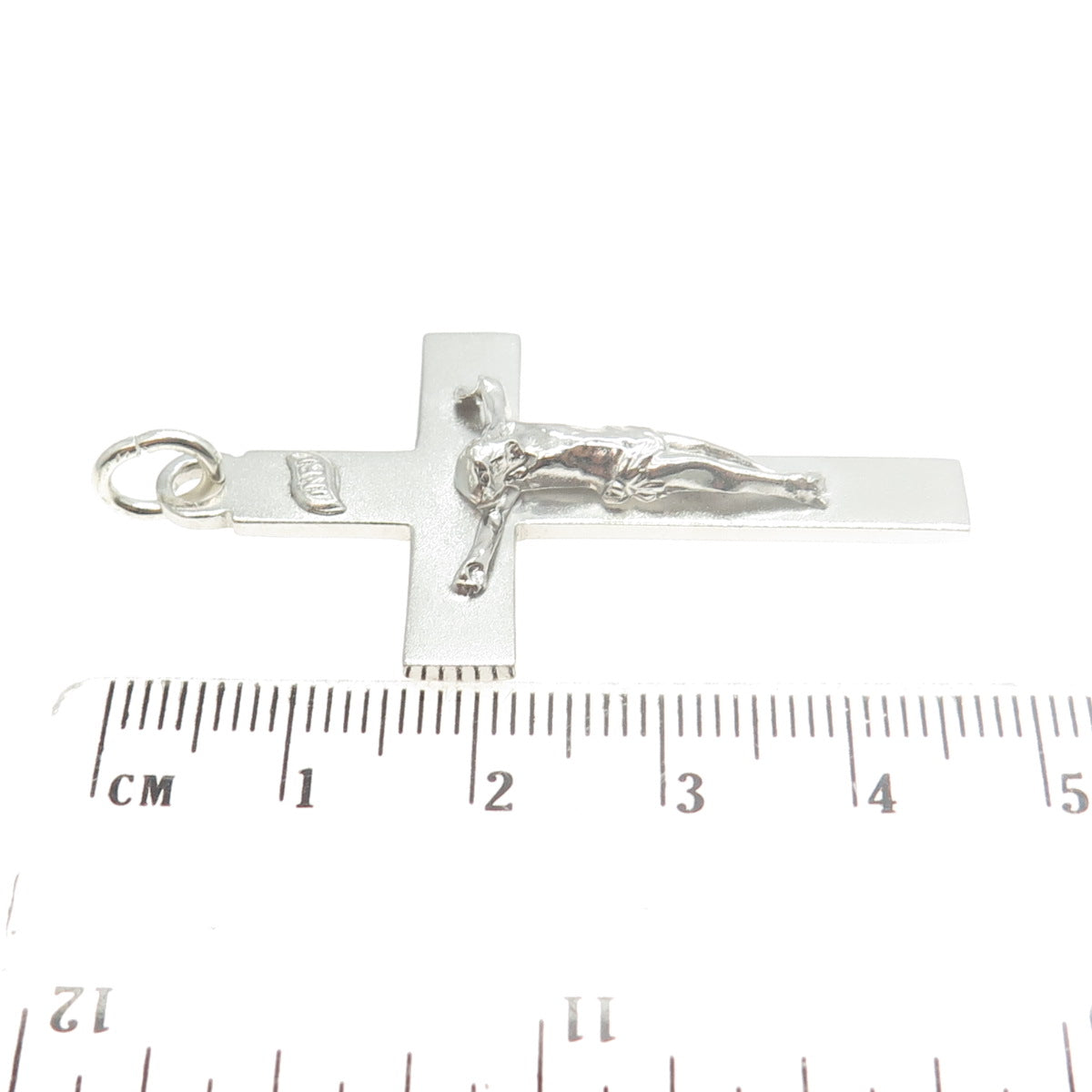 BOJAR 925 Sterling Silver Vintage Crucifix Cross Religious Pendant