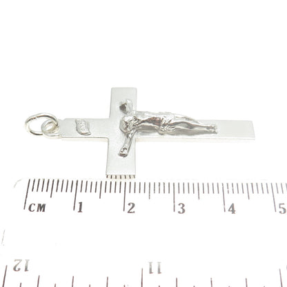 BOJAR 925 Sterling Silver Vintage Crucifix Cross Religious Pendant