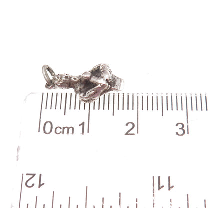 800 Silver Antique Art Deco Bust of William Shakespeare Charm Pendant