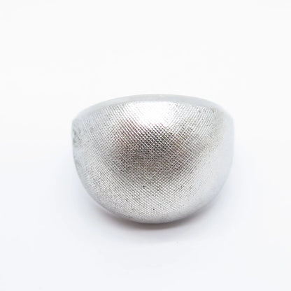 925 Sterling Silver Vintage Vargas Textured Ring Size 7.75