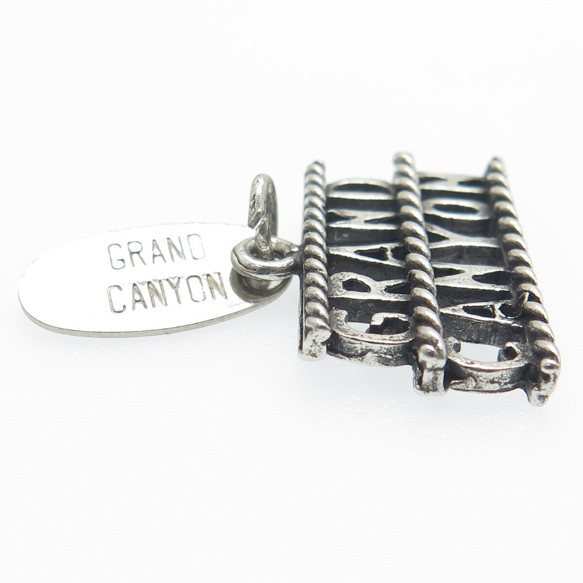 MAISELS INDIAN TRADING 925 Sterling Silver Vintage Grand Canyon Oxidized Pendant