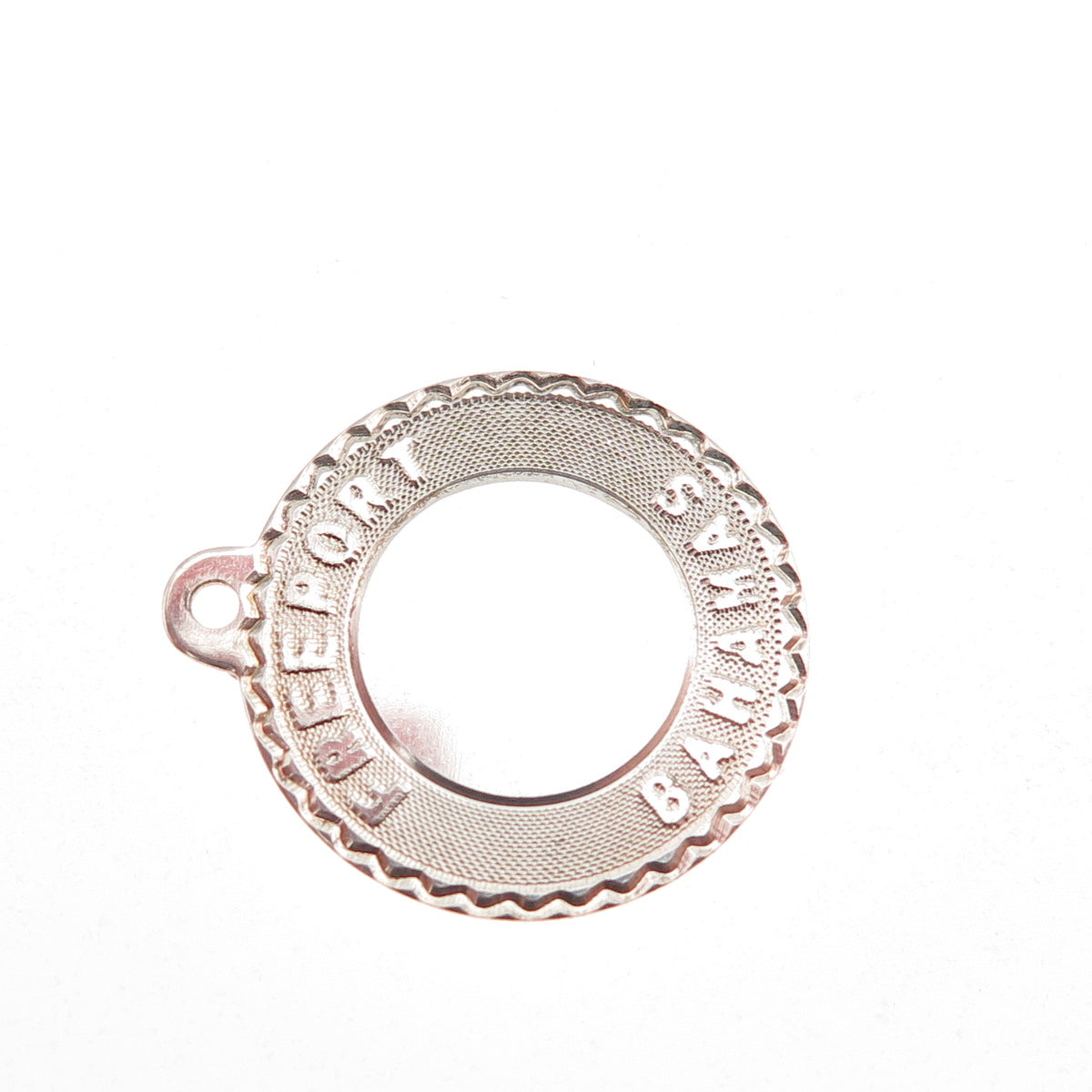 Sasco 925 Sterling Silver Vintage Freeport Bahamas Charm Pendant
